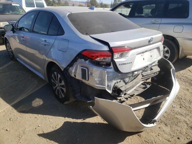 Photo 3 from auction – 2020 TOYOTA COROLLA LE with VIN JTDEBRBE0LJ014749