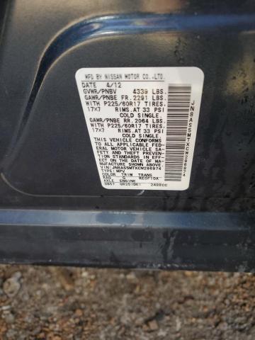 Photo 10 from auction – 2012 NISSAN ROGUE S with VIN JN8AS5MTXCW296974