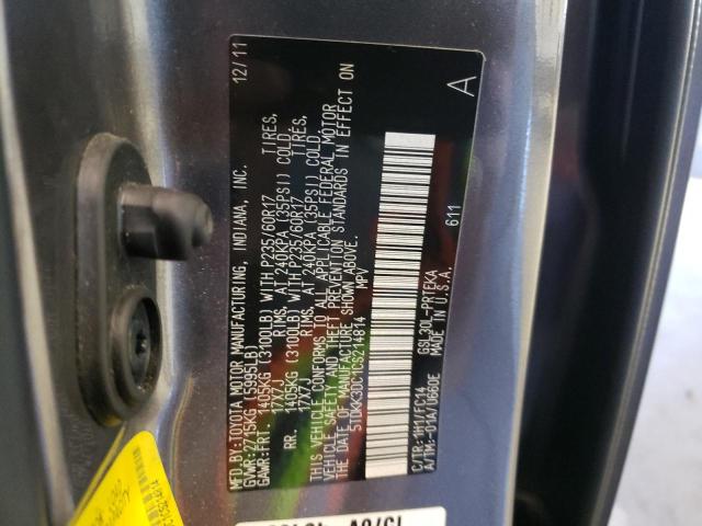 Photo 10 from auction – 2012 TOYOTA SIENNA LE with VIN 5TDKK3DC1CS214814