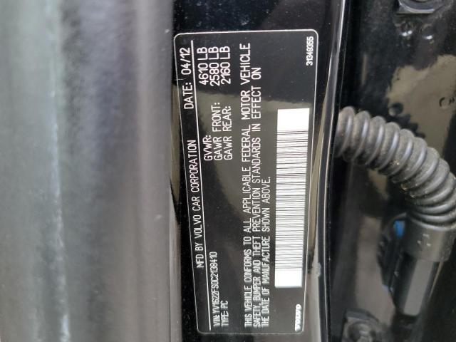 Photo 10 from auction – 2012 VOLVO S60 T5 with VIN YV1622FS0C2138410
