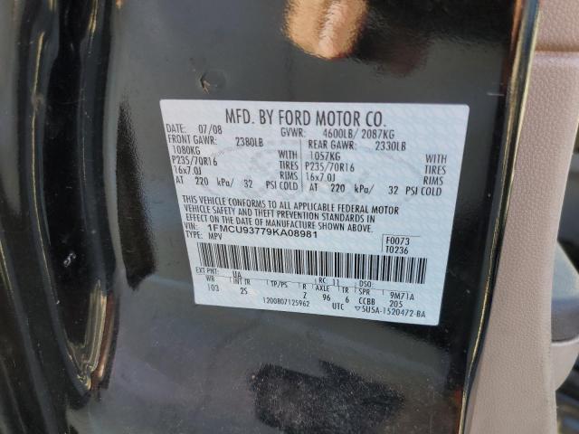 Foto 10 de la subasta – 2009 FORD ESCAPE con VIN 1FMCU93779KA08981