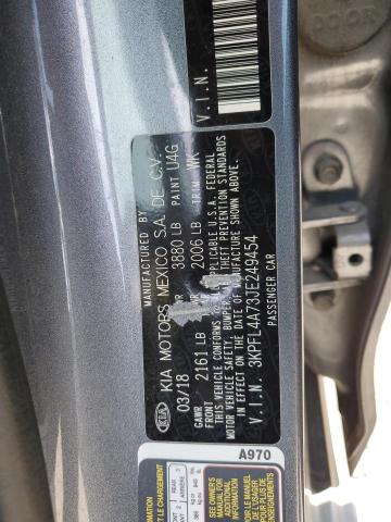 Photo 10 from auction – 2018 KIA FORTE LX with VIN 3KPFL4A73JE249454