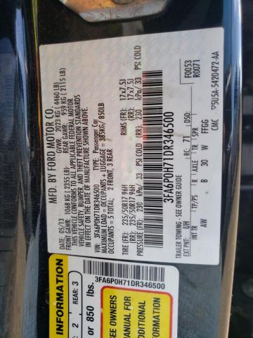 Photo 10 from auction – 2013 FORD FUSION SE with VIN 3FA6P0H71DR346500