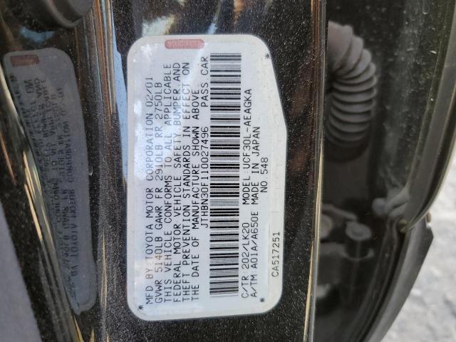 Photo 10 from auction – 2001 LEXUS LS 430 with VIN JTHBN30F110027496