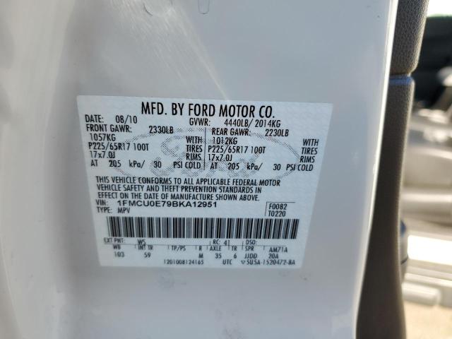 Photo 10 from auction – 2011 FORD ESCAPE LIM with VIN 1FMCU0E79BKA12951