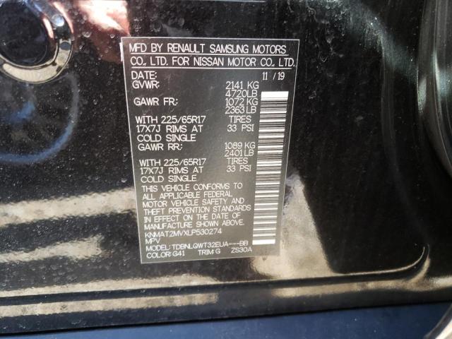 Photo 10 from auction – 2020 NISSAN ROGUE S with VIN KNMAT2MVXLP530274
