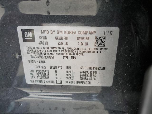 Photo 10 from auction – 2018 BUICK ENCORE PRE with VIN KL4CJASB6JB587657