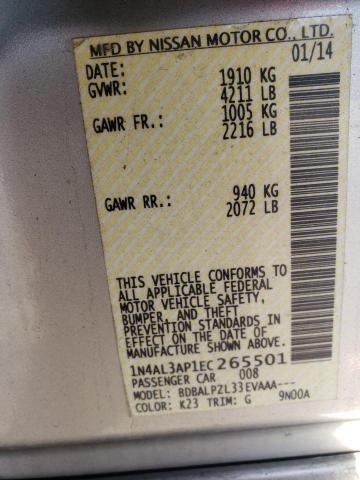 Photo 10 from auction – 2014 NISSAN ALTIMA 2.5 with VIN 1N4AL3AP1EC265501