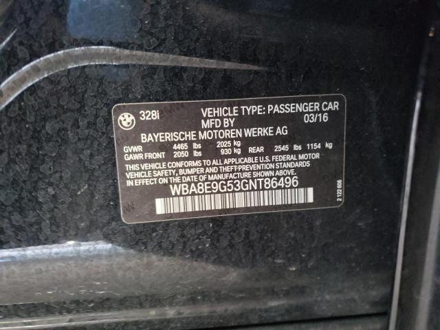 Photo 10 from auction – 2016 BMW 328 I SULE with VIN WBA8E9G53GNT86496