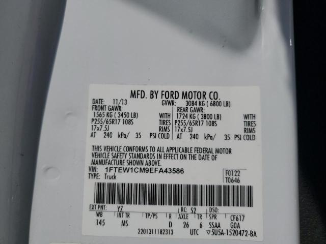 Photo 10 from auction – 2014 FORD F150 SUPER with VIN 1FTEW1CM9EFA43586