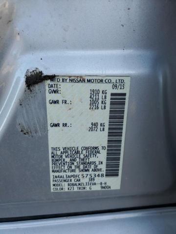 Photo 10 from auction – 2015 NISSAN ALTIMA 2.5 with VIN 1N4AL3AP0FC575348