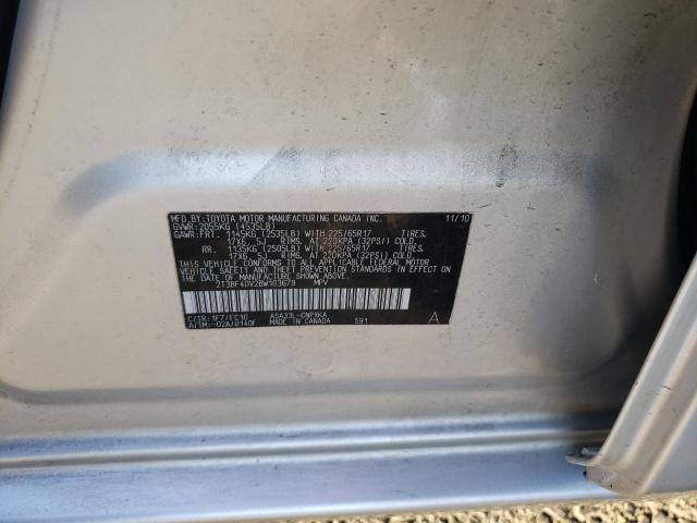 Photo 10 from auction – 2011 TOYOTA RAV4 with VIN 2T3BF4DV2BW103679