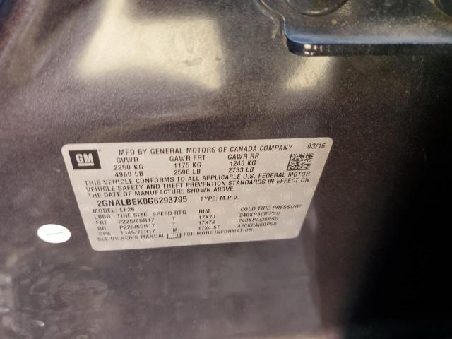 Photo 10 from auction – 2016 CHEVROLET EQUINOX LS with VIN 2GNALBEK0G6293795