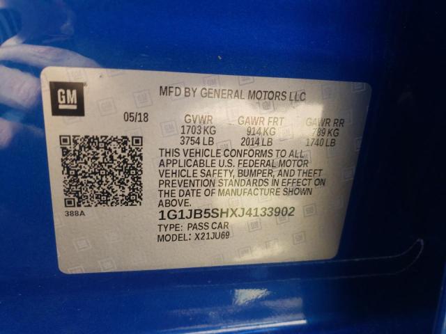 Photo 10 from auction – 2018 CHEVROLET SONIC LS with VIN 1G1JB5SHXJ4133902