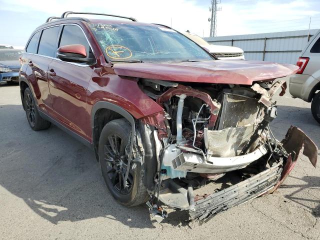TOYOTA HIGHLANDER 2019 with VIN 5TDKZRFH0KS552596 - Photo from auction
