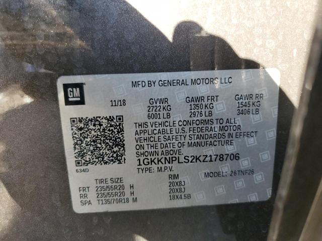 Photo 10 from auction – 2019 GMC ACADIA DEN with VIN 1GKKNPLS2KZ178706