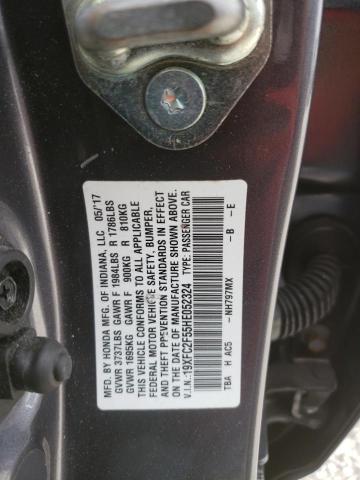 Photo 10 from auction – 2017 HONDA CIVIC LX with VIN 19XFC2F55HE052324