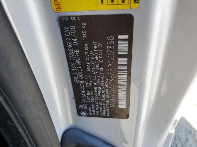 Photo 10 from auction – 2008 BMW 328 I SULE with VIN WBAWV13538PG07358