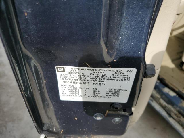 Photo 10 from auction – 2004 BUICK RENDEZVOUS with VIN 3G5DA03E94S595815