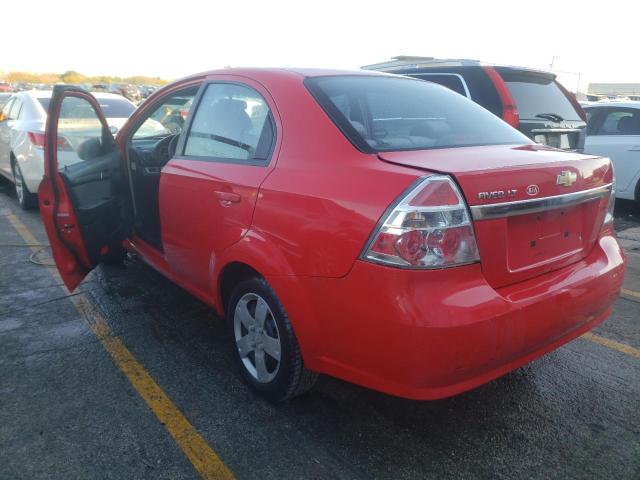 Photo 3 from auction – 2009 CHEVROLET AVEO LS with VIN KL1TD56E39B601767