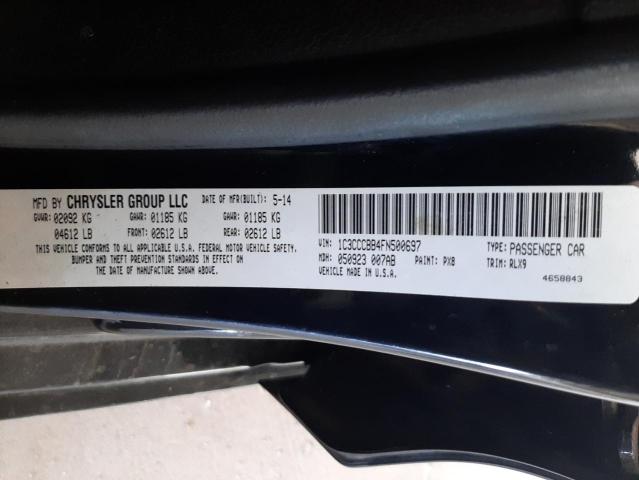 Photo 10 from auction – 2015 CHRYSLER 200 S with VIN 1C3CCCBB4FN500697