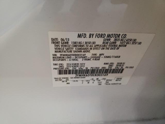 Photo 10 from auction – 2014 FORD FLEX LIMIT with VIN 2FMHK6DT0EBD03169