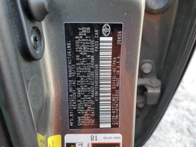 Photo 10 from auction – 2014 TOYOTA AVALON BAS with VIN 4T1BK1EB8EU080548