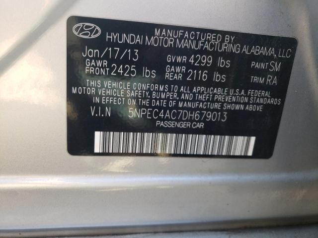 Photo 10 from auction – 2013 HYUNDAI SONATA SE with VIN 5NPEC4AC7DH679013