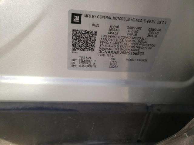 Photo 10 from auction – 2021 CHEVROLET EQUINOX LS with VIN 3GNAXHEV5MS158973
