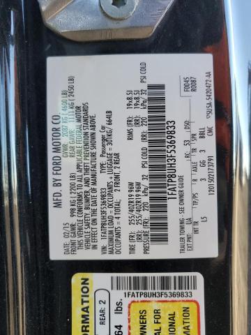 Photo 10 from auction – 2015 FORD MUSTANG with VIN 1FATP8UH3F5369833