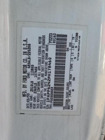 Photo 10 from auction – 1993 FORD THUNDERBIR with VIN 1FAPP6242PH178460