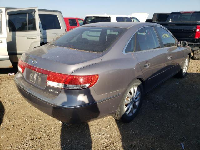 Photo 4 from auction – 2007 HYUNDAI AZERA SE with VIN KMHFC46FX7A149696