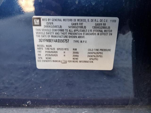 Photo 10 from auction – 2010 CADILLAC SRX PERFOR with VIN 3GYFNBEY4AS556757