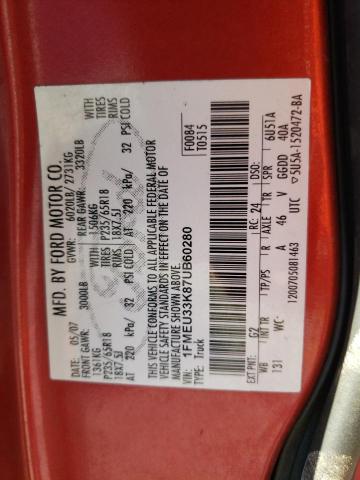 Photo 10 from auction – 2007 FORD EXPLORER S with VIN 1FMEU33K87UB60280