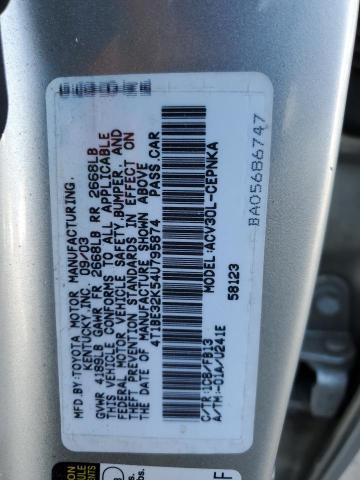 Photo 10 from auction – 2004 TOYOTA CAMRY LE with VIN 4T1BE32K54U795874