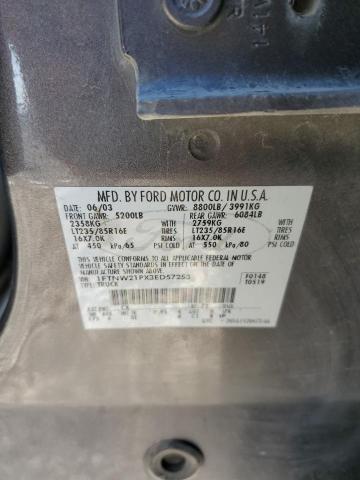 Photo 10 from auction – 2003 FORD F250 SUPER with VIN 1FTNW21PX3ED57253