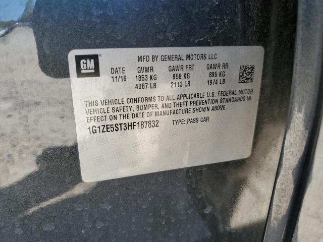 Photo 10 from auction – 2017 CHEVROLET MALIBU LT with VIN 1G1ZE5ST3HF187832