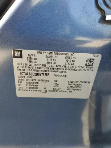 Photo 10 from auction – 2011 GMC TERRAIN SL with VIN 2CTALSEC2B6273756