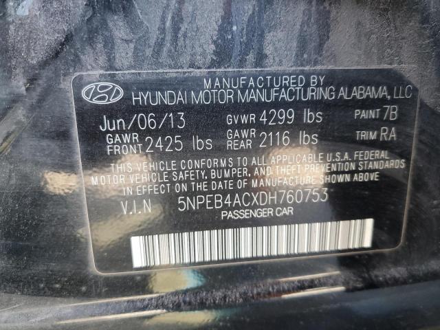 Photo 10 from auction – 2013 HYUNDAI SONATA GLS with VIN 5NPEB4ACXDH760753