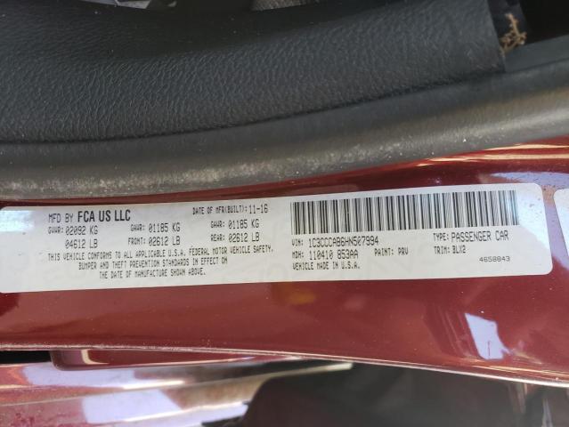 Photo 10 from auction – 2017 CHRYSLER 200 LIMITE with VIN 1C3CCCAB6HN507994