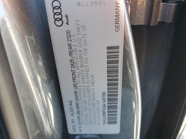 Photo 10 from auction – 2016 AUDI A3 E-TRON with VIN WAUUPBFF2GA149788
