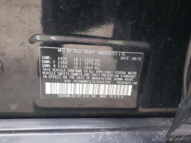 Photo 10 from auction – 2013 SUBARU LEGACY 2.5 with VIN 4S3BMBK67D3009700