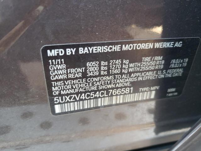 Photo 10 from auction – 2012 BMW X5 XDRIVE3 with VIN 5UXZV4C54CL766581
