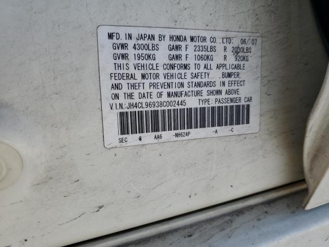 Photo 10 from auction – 2008 ACURA TSX with VIN JH4CL96938C002445