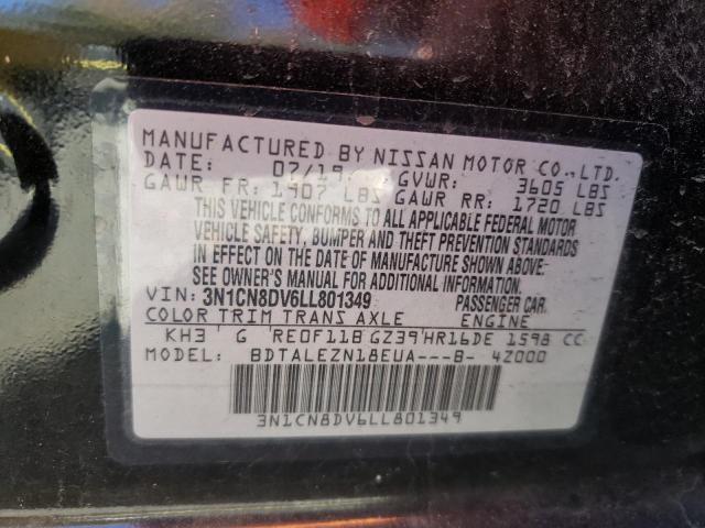 Photo 10 from auction – 2020 NISSAN VERSA S with VIN 3N1CN8DV6LL801349