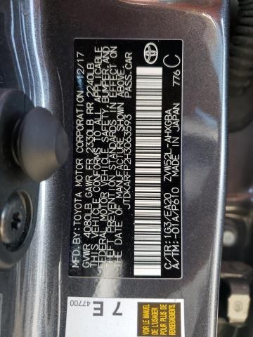 Photo 10 from auction – 2017 TOYOTA PRIUS PRIM with VIN JTDKARFP2H3063593