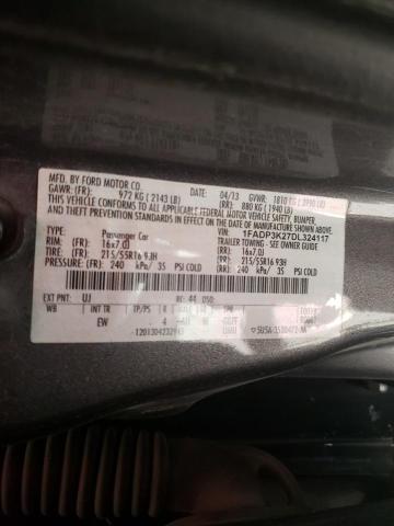 Photo 10 from auction – 2013 FORD FOCUS SE with VIN 1FADP3K27DL324117