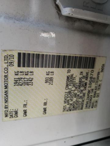 Photo 10 from auction – 2011 NISSAN ALTIMA BAS with VIN 1N4AL2AP0BC100870