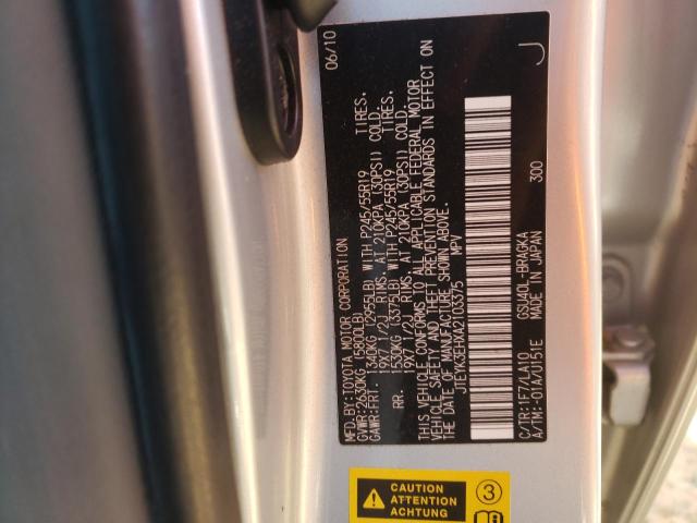 Zdjęcie 10 z aukcji – 2010 TOYOTA HIGHLANDER z VIN JTEYK3EHXA2103375