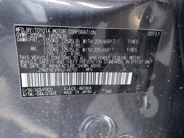 Photo 10 from auction – 2017 TOYOTA RAV4 LE with VIN JTMZFREV9HJ148703